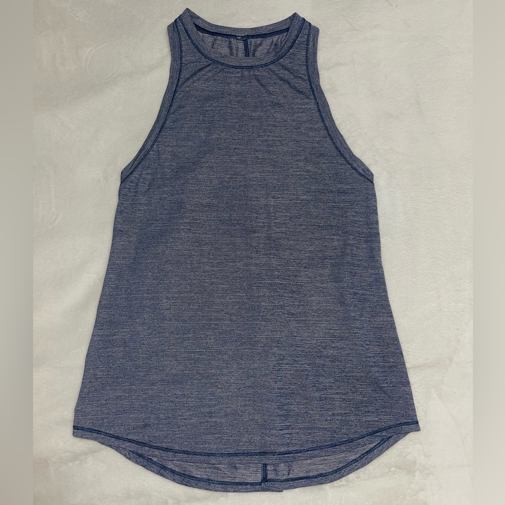 Breathable blue Lululemon tank top